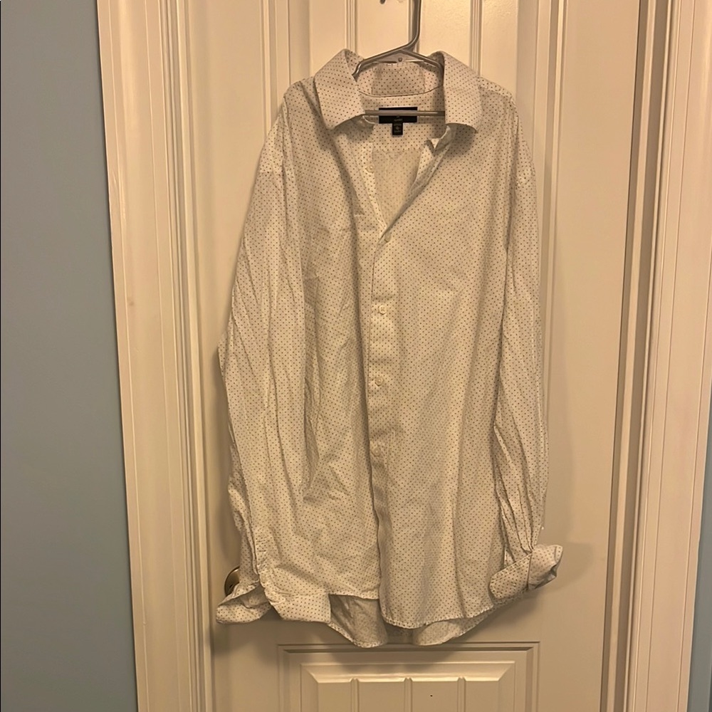 Men's White Patterned Shirt #express
